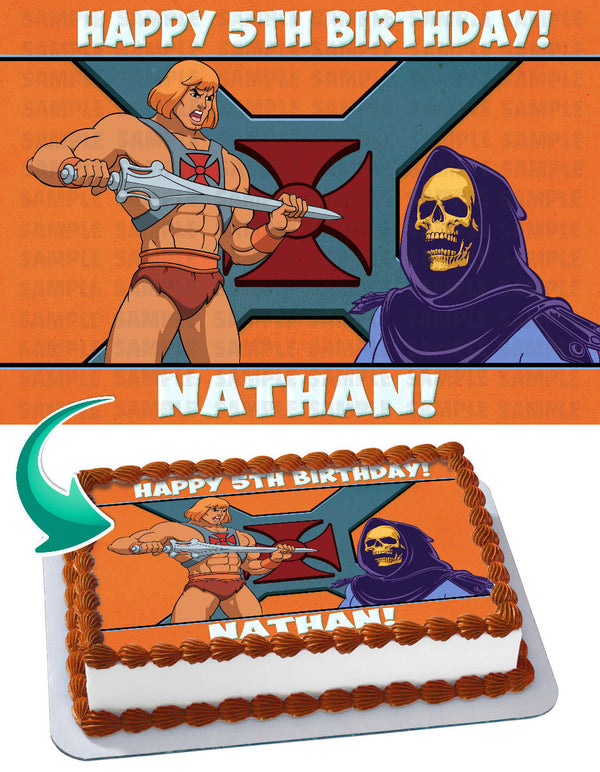 HeMan Skeletor Edible Cake Toppers