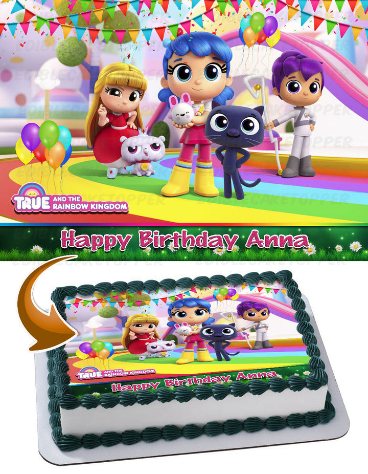 True and the Rainbow Kingdom Edible Cake Toppers