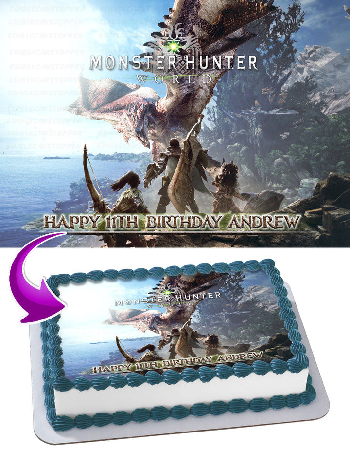 Monster Hunter World Edible Cake Toppers