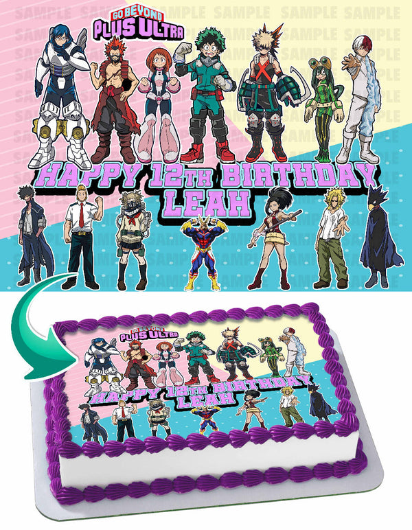 My Hero Academia 5 Edible Cake Toppers