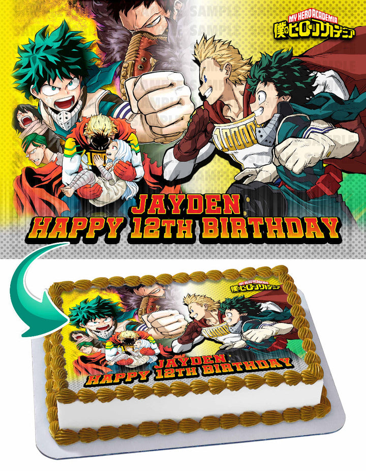 My Hero Academia Season 4 Edible Cake Toppers