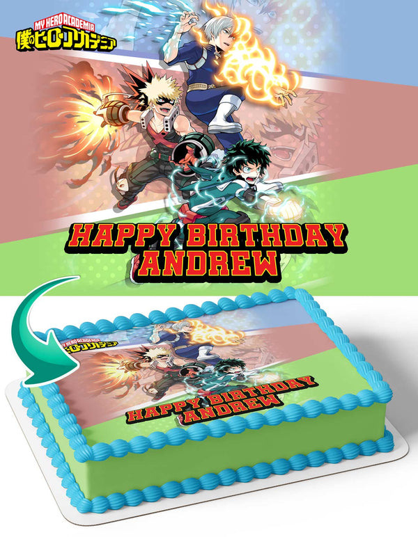 My Hero Academia Edible Cake Toppers