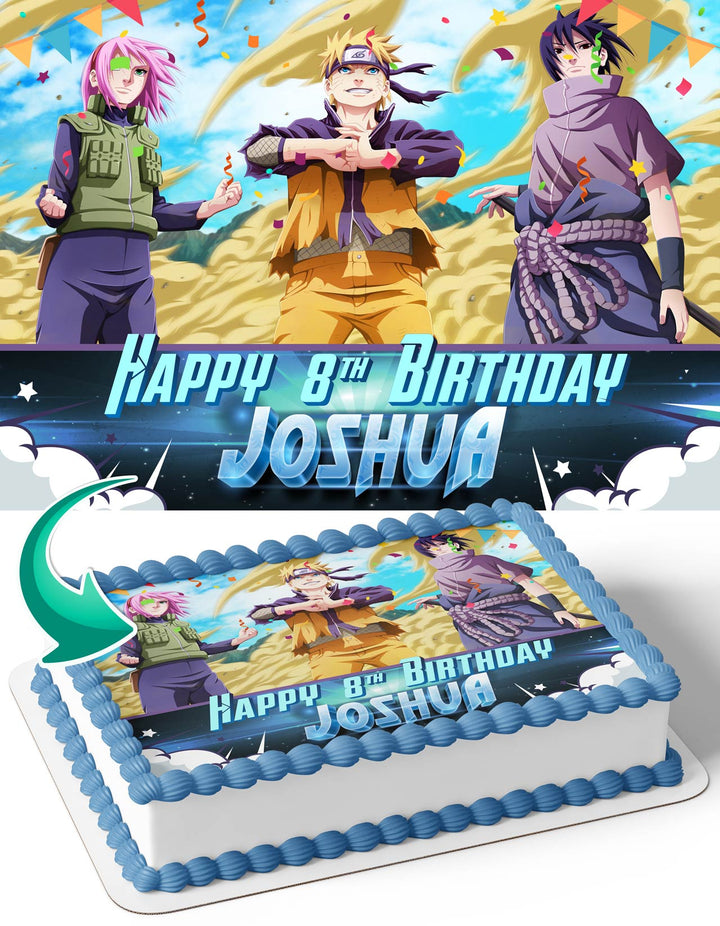 Naruto NT A Edible Cake Toppers