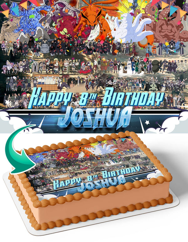 Naruto Universe Akatsuki Edible Cake Toppers