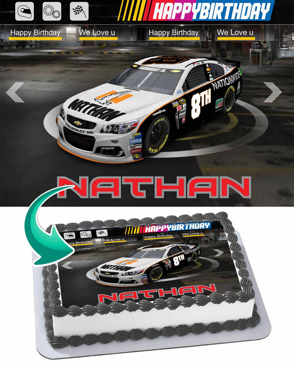 Nascar Edible Cake Toppers