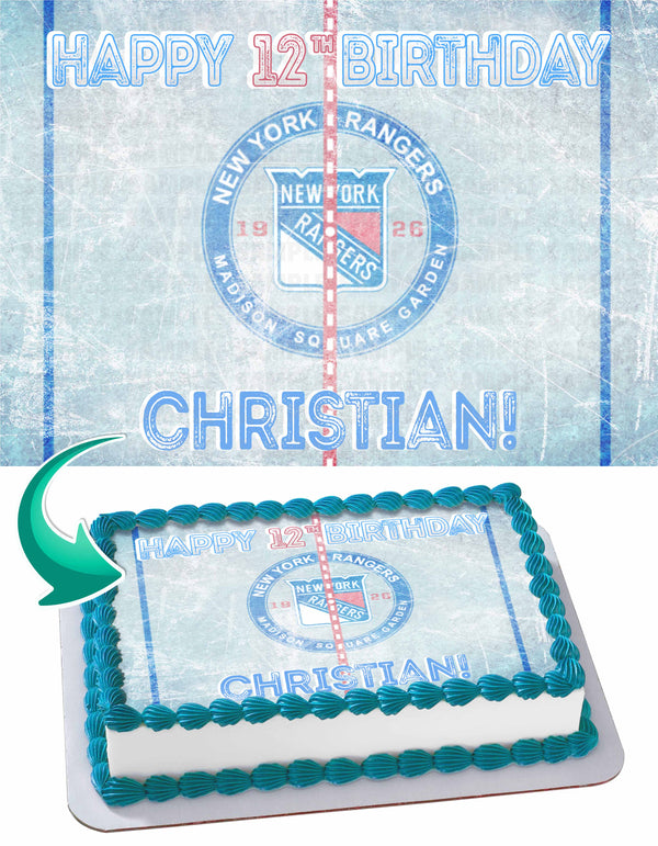 New York Rangerss Edible Cake Toppers