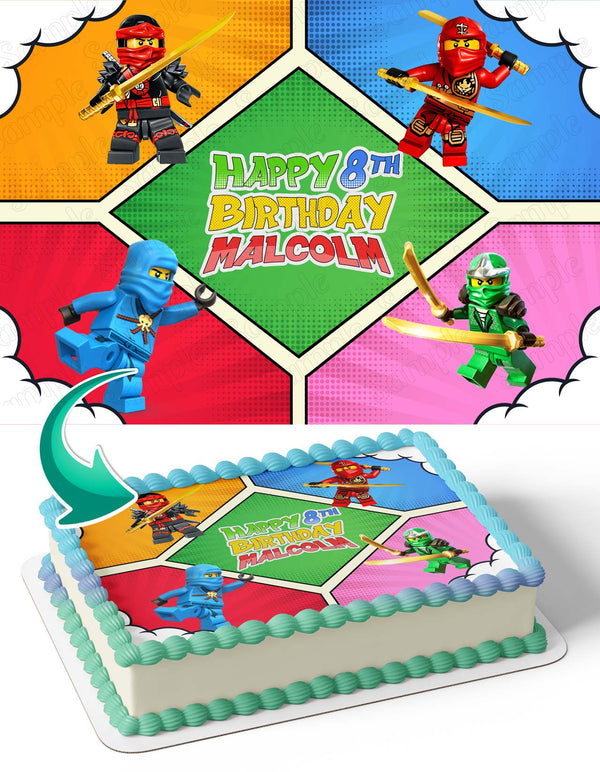 Ninjago Crew Lego Edible Cake Toppers