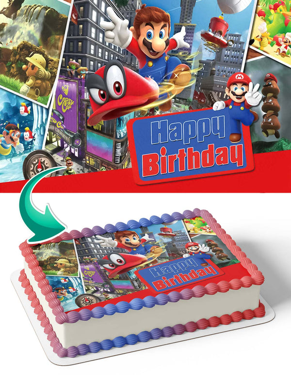 Nintendo Mario Bros CB Edible Cake Toppers