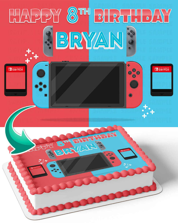 Nintendo Switch JoyCon Edible Cake Toppers