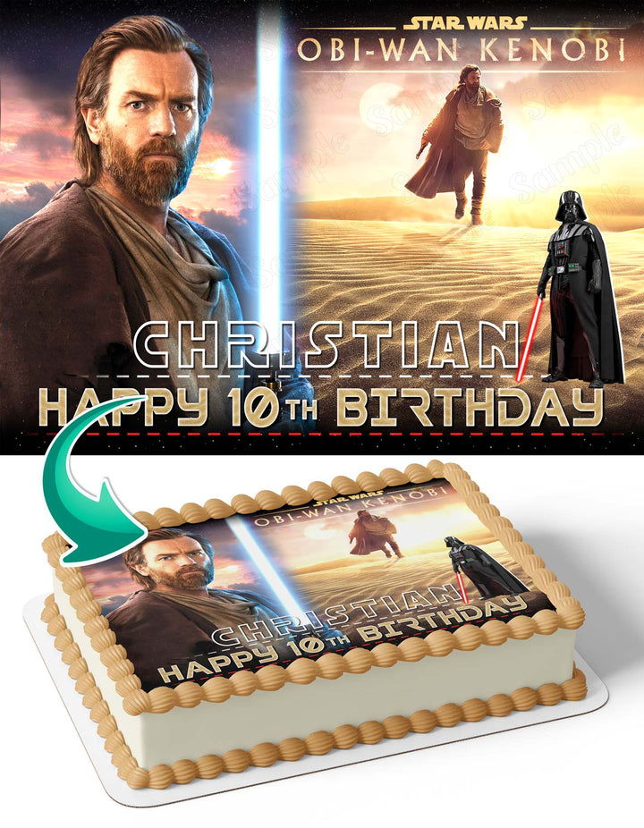 Obi Wan Kenobi Edible Cake Toppers