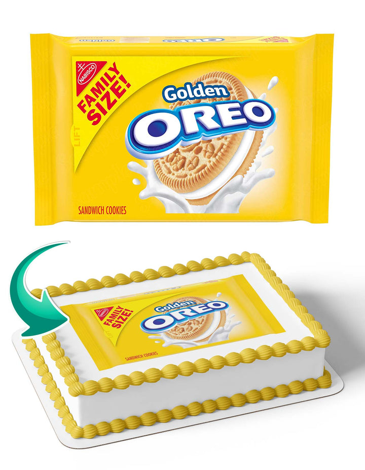 Oreo Golden Cake Deco Wrap Edible Cake Toppers