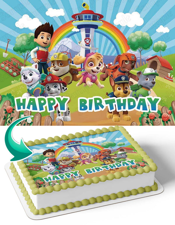 Paw Patrol Dog Rangers Edible Cake Toppers