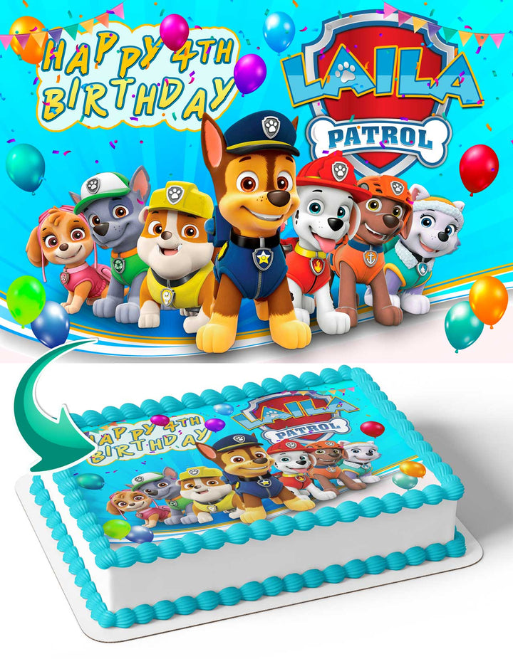 Paw Patrol Edible Cake Toppers