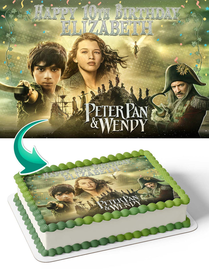 Peter Pan Wendy 2023 Edible Cake Toppers