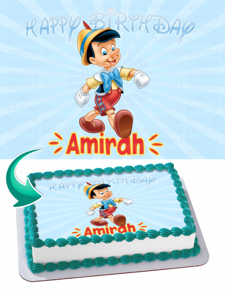 Pinocchio Edible Cake Toppers