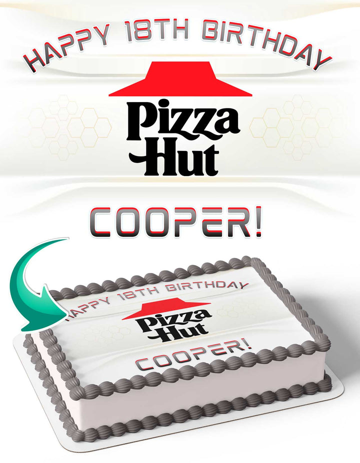 Pizza Hut Edible Cake Toppers