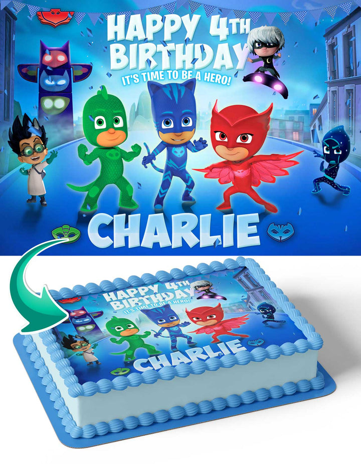 Pj Masks Edible Cake Toppers