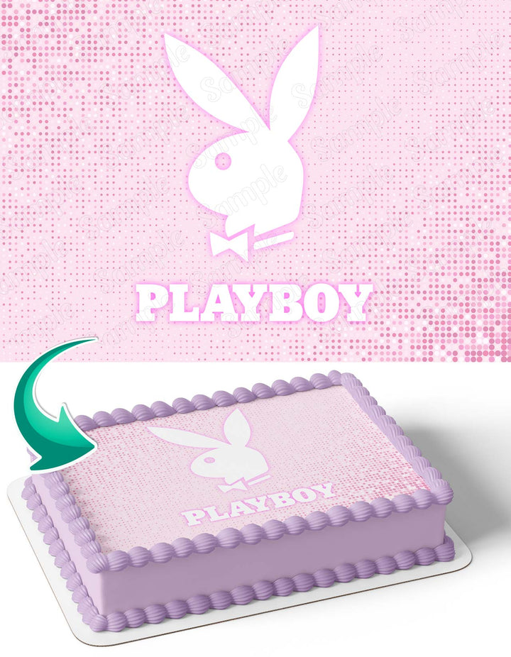 Playboy Rose Edible Cake Toppers