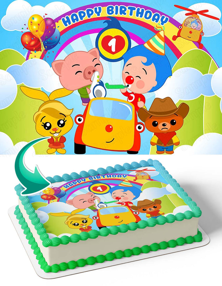 Plim Plim Baby TV RainbowPPBT Edible Cake Toppers