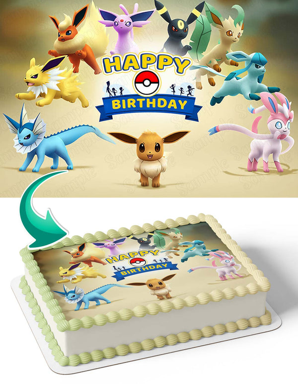 Pokemon Go Game WB Edible Cake Toppers