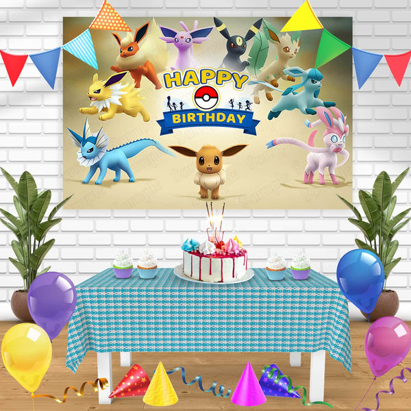 Pokemon Go Game WB Bn Birthday Banner Personalized Party Backdrop Decoration