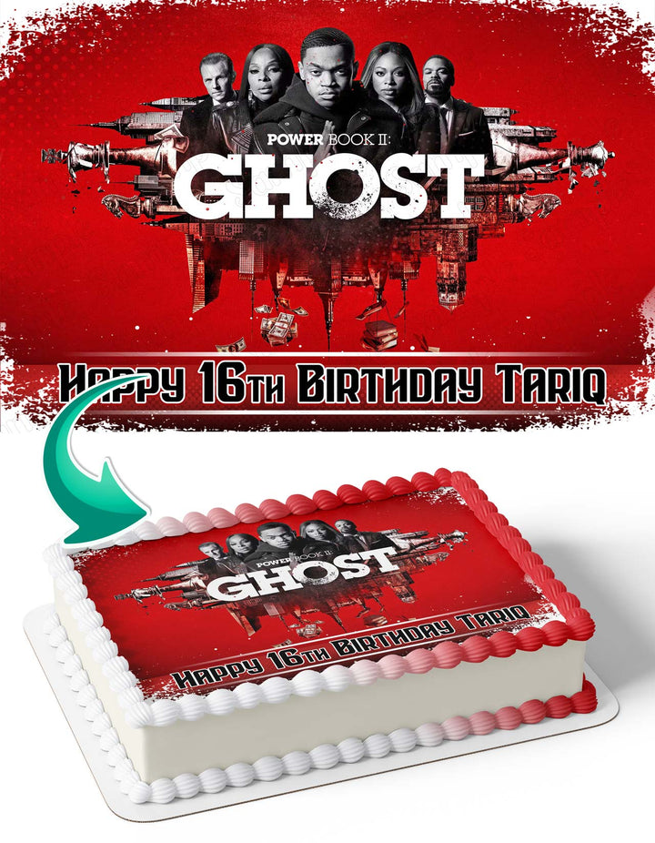 Power Book Ghost Tariq Edible Cake Toppers