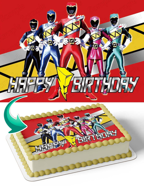 Power Rangers PWR Edible Cake Toppers