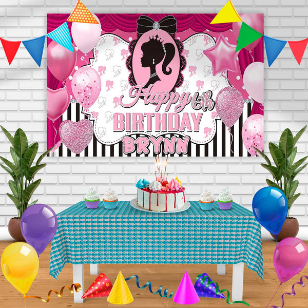 Princess Plk Birthday Banner Personalized Party Backdrop Decoration