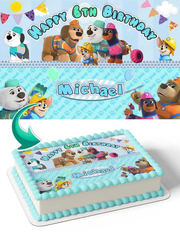 Pupstruction Kids Edible Cake Toppers