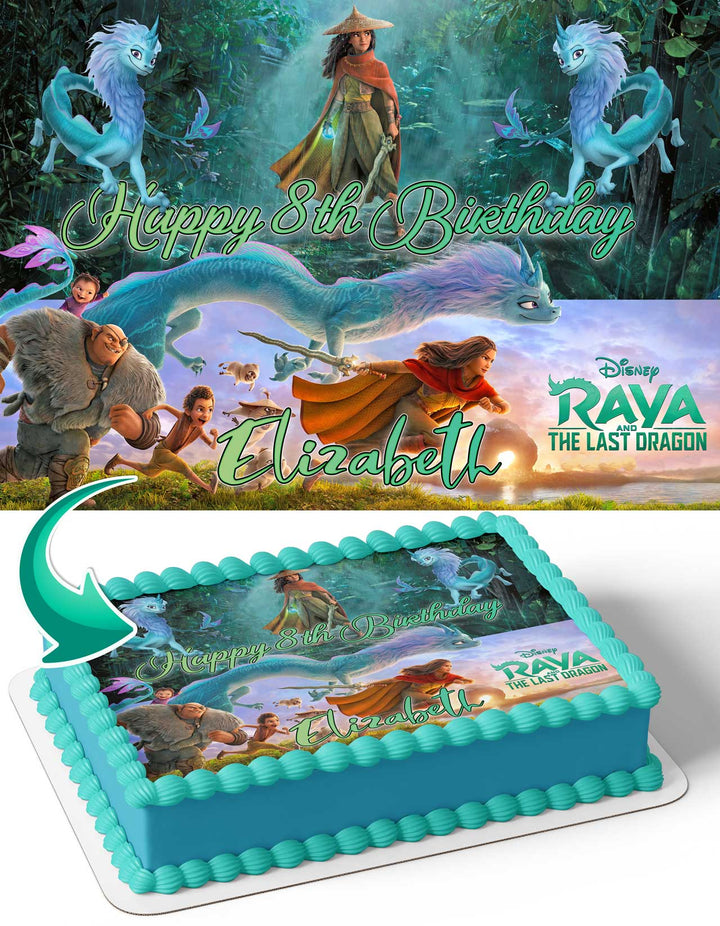 Raya and the Last Dragon Edible Cake Toppers