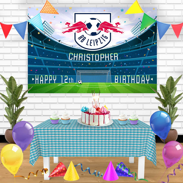 RB Leipzig Birthday Banner Personalized Party Backdrop Decoration