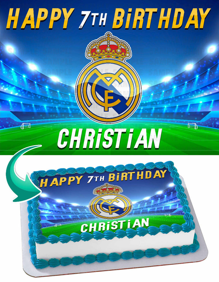 Real Madrid Edible Cake Toppers