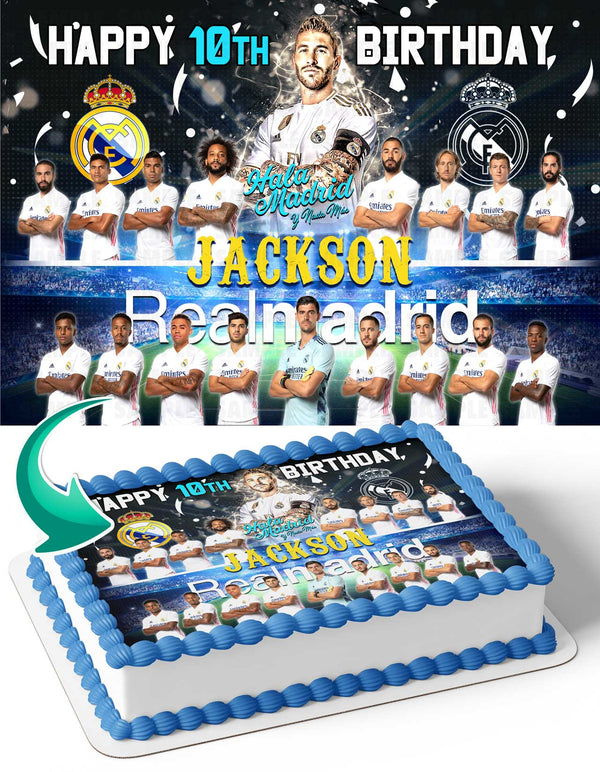 Real Madrid RM Edible Cake Toppers