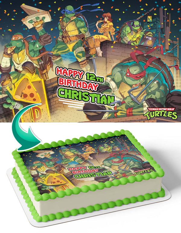 Rise of The Teenage Mutant Ninja Turtles Edible Cake Toppers