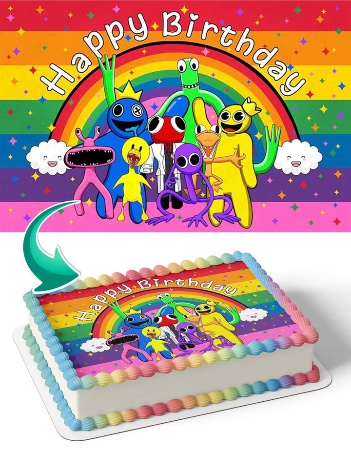 Roblox Rainbow Friends MB Edible Cake Toppers