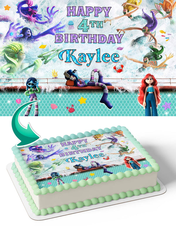 Ruby Gillman Teenage Kraken SDK Edible Cake Toppers