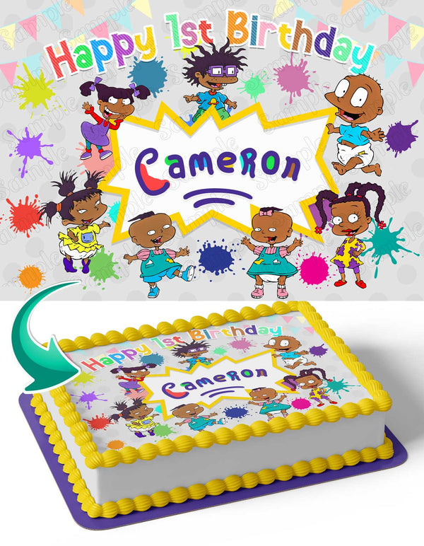 Rugrats African American Babyjpg Edible Cake Toppers