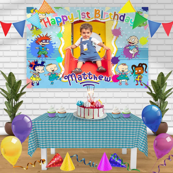 Rugrats Frame Birthday Banner Personalized Party Backdrop Decoration