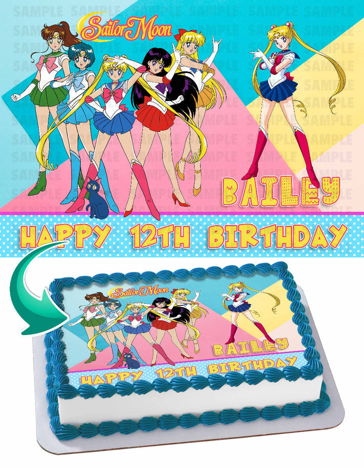 Sailor Moon Edible Cake Toppers