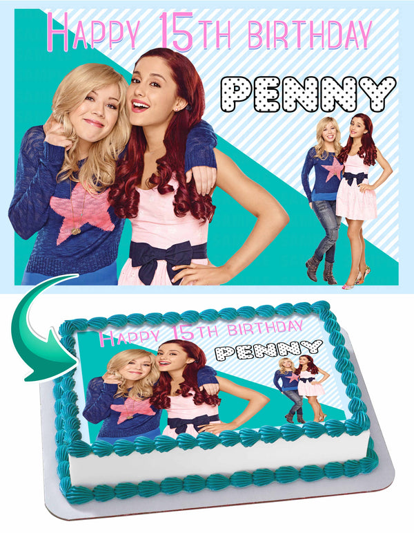 Sam and Cat Edible Cake Toppers