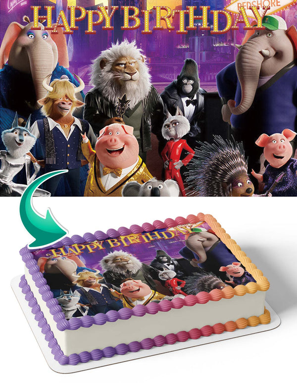 Sing 2 Movie Edible Cake Toppers