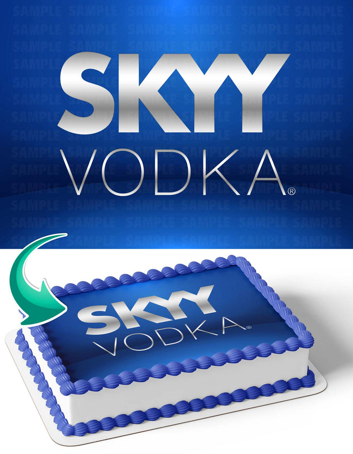 Skyy Vodka Edible Cake Toppers