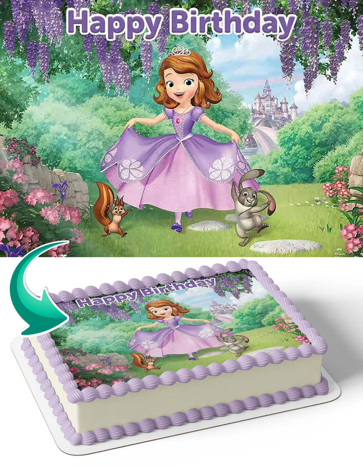 Sofia the First Princess SF Edible Cake Toppers