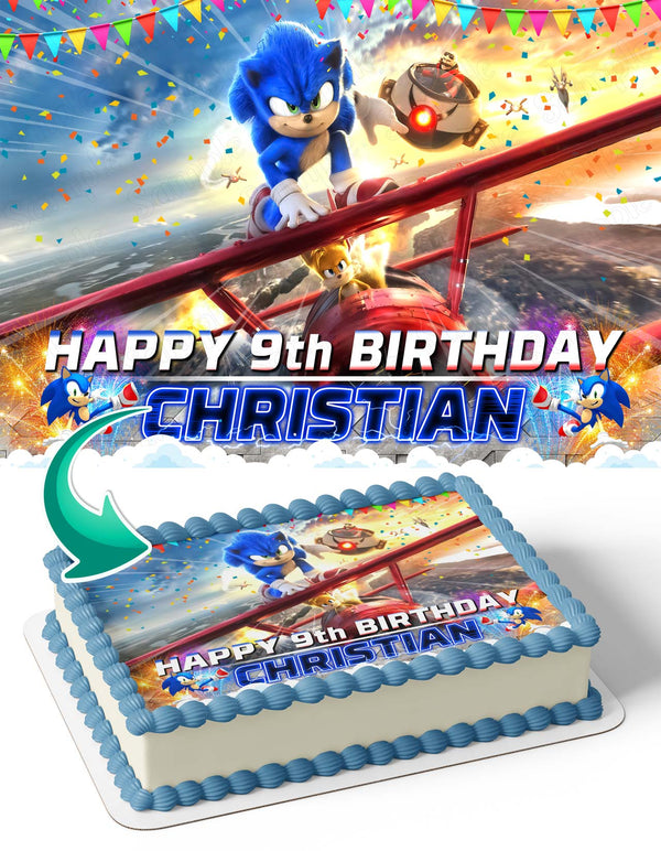 Sonic the Hedgehog II 2022 MG Edible Cake Toppers