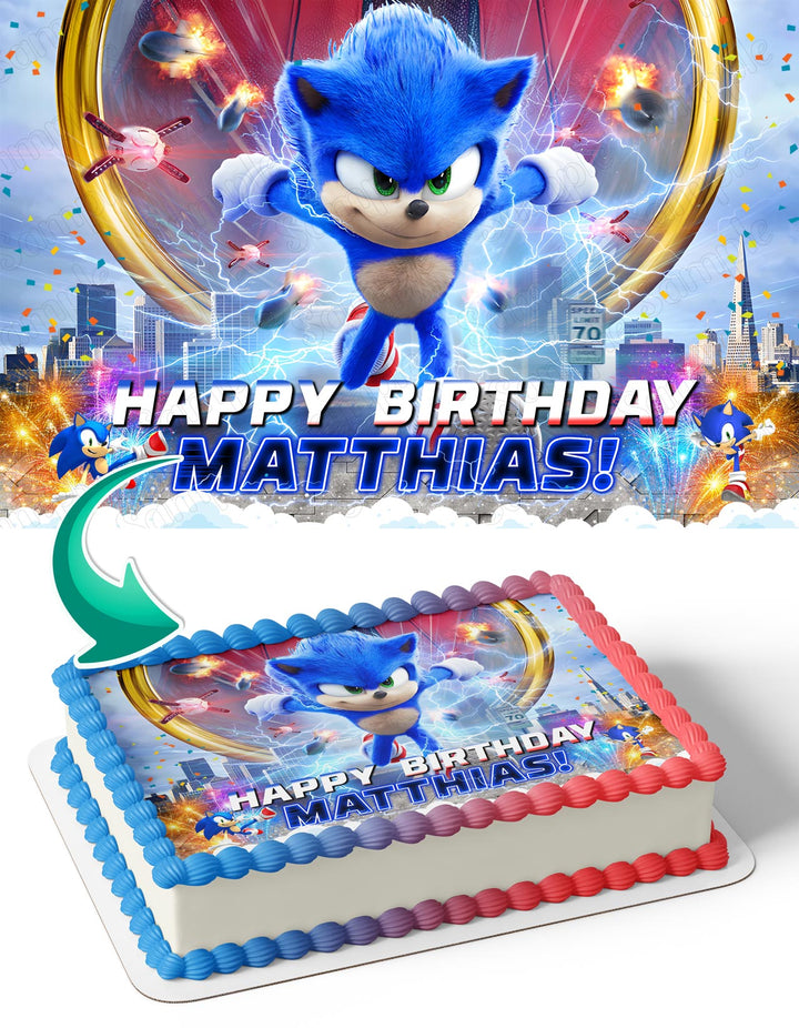 Sonic the Hedgehog S1 Edible Cake Toppers