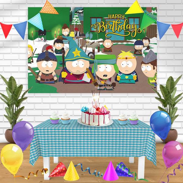 South Park GB Bn Birthday Banner Personalized Party Backdrop Decoration