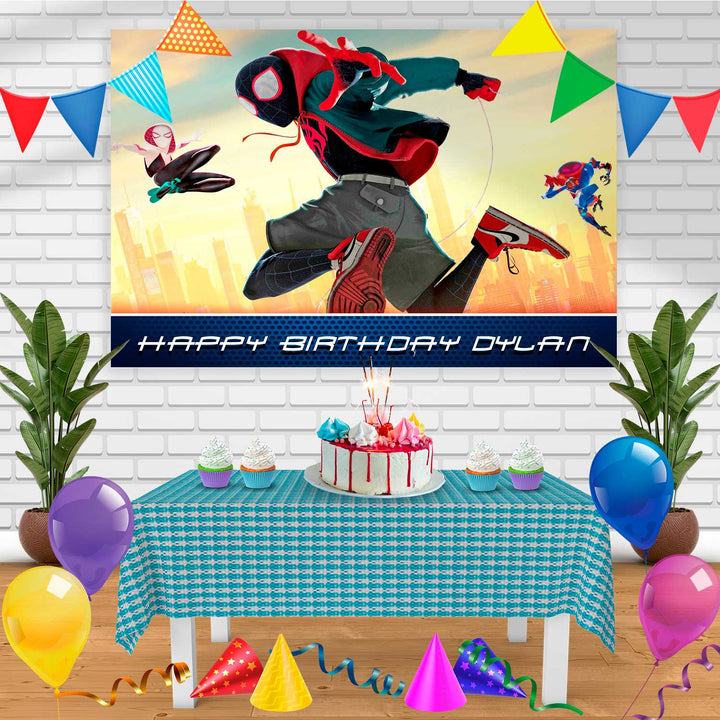Spiderman Birthday Banner Personalized Party Backdrop Decoration