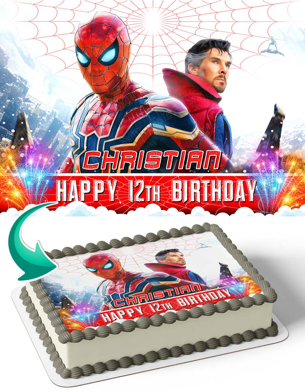 Spiderman No Way Home Doctor Strange Edible Cake Toppers