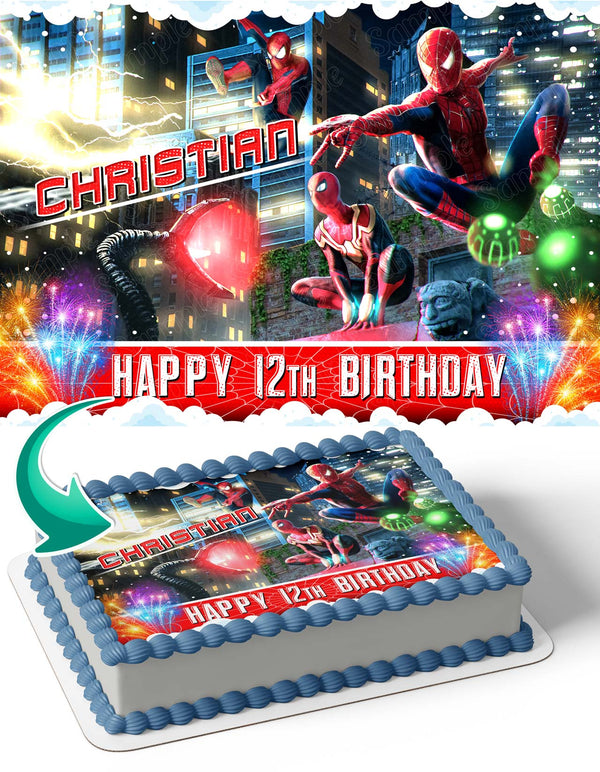 Spiderman No Way Home SPH Edible Cake Toppers