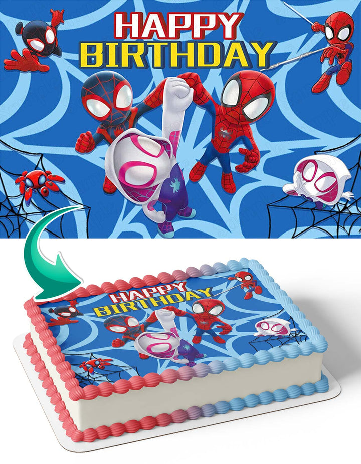 Spidey and His Amazing Friends BB Edible Cake Toppers